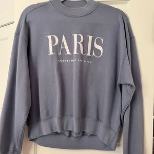 :*･･* Abercrombie and Fitch Paris Mock Neck Sweatshirt ゜ﾟ･*